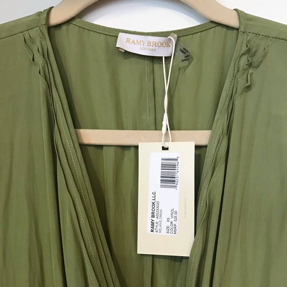 NEW Ramy Brook Women Melanie V Neck Embellished Mini Dress SZ XS - Picture 8 of 13